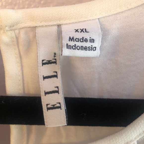 Elle Sleeveless Top Blue Flowers XXL - Picture 4 of 4